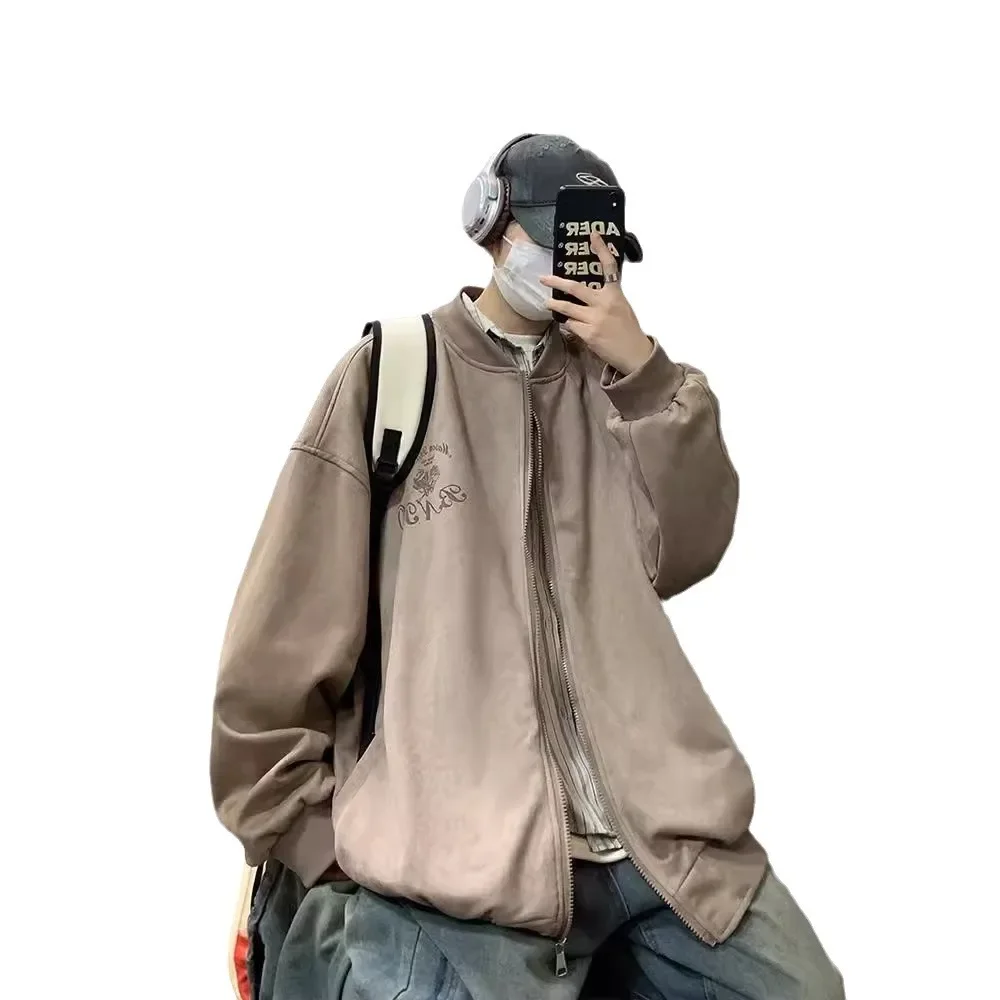 Винтажная бейсбольная куртка в американском стиле для мужчин весна-осень 2024