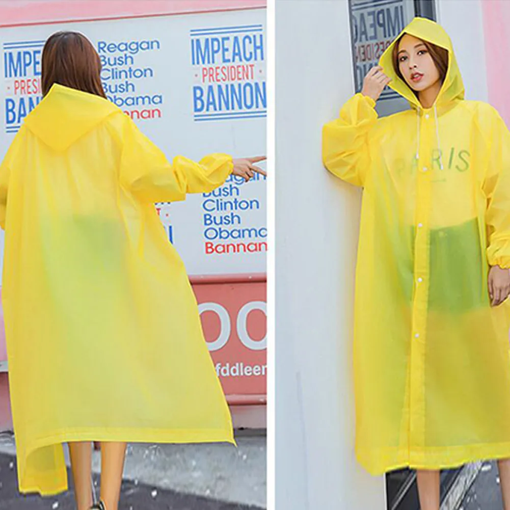 

Adult Outdoor One-piece Raincoat Universal Thickened Poncho EVA Raincoat Hiking Rain Poncho Hooded Rain Coat Tourist Scenic Gear