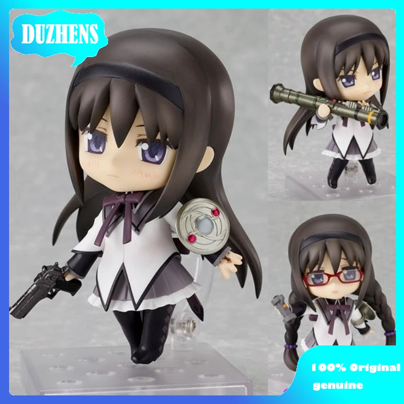 

100% Original:Puella Magi Madoka Magica Akemi Homura 182 Q version figma Action Figure Anime Figure Model Toys Figure Doll Gift