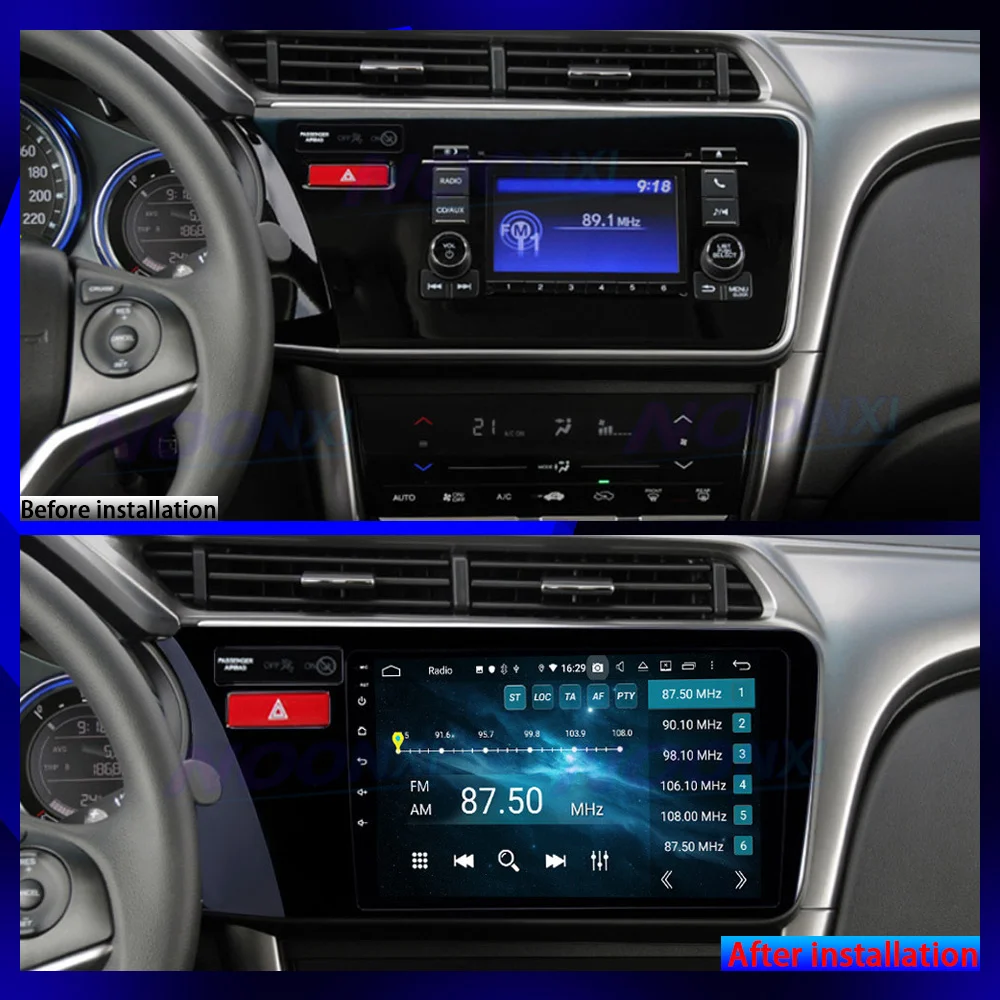 

For Honda City Left Hand 2014-2020All In One Car Screen Audio Intelligent System Radio 2Din Video Players GPS Navigation Carplay