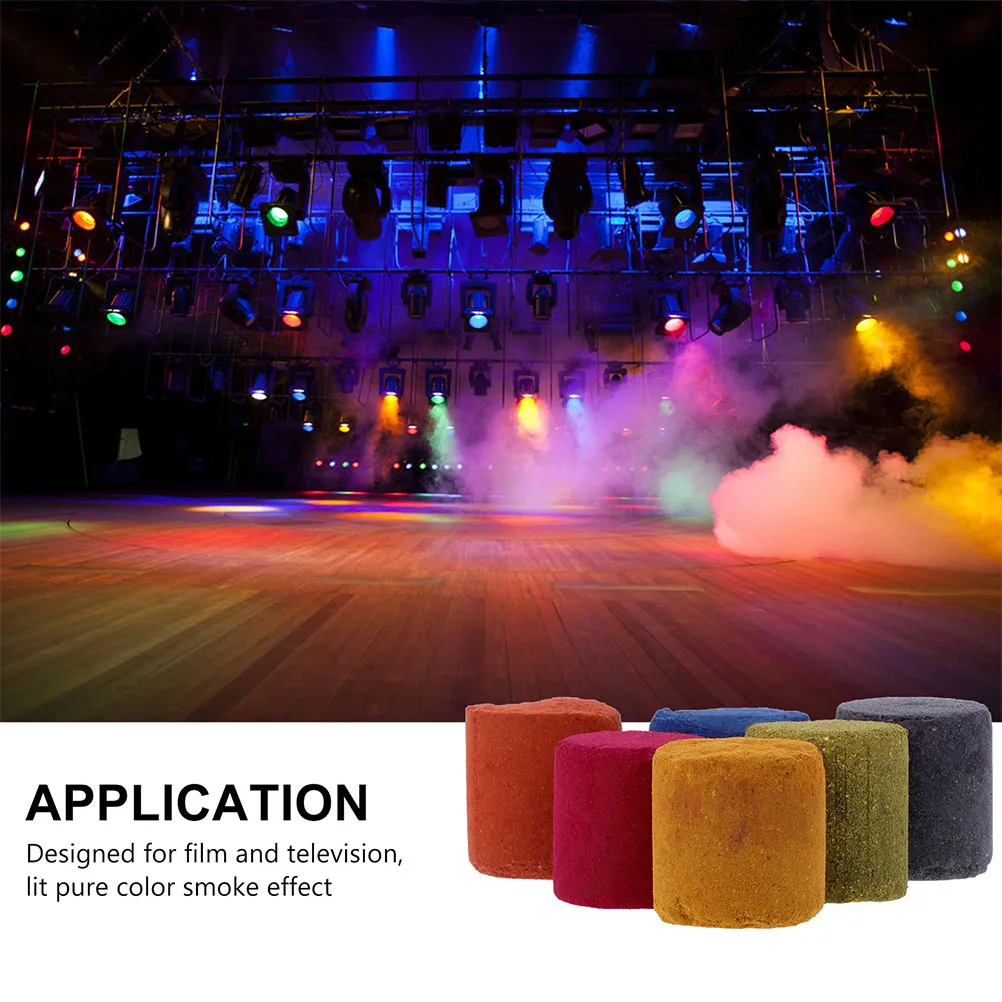 

10pcs Smoke Cake Colorful Effect Show Round Bomb Studio Photography Tool Party atmosphere stage performance atmosphere props