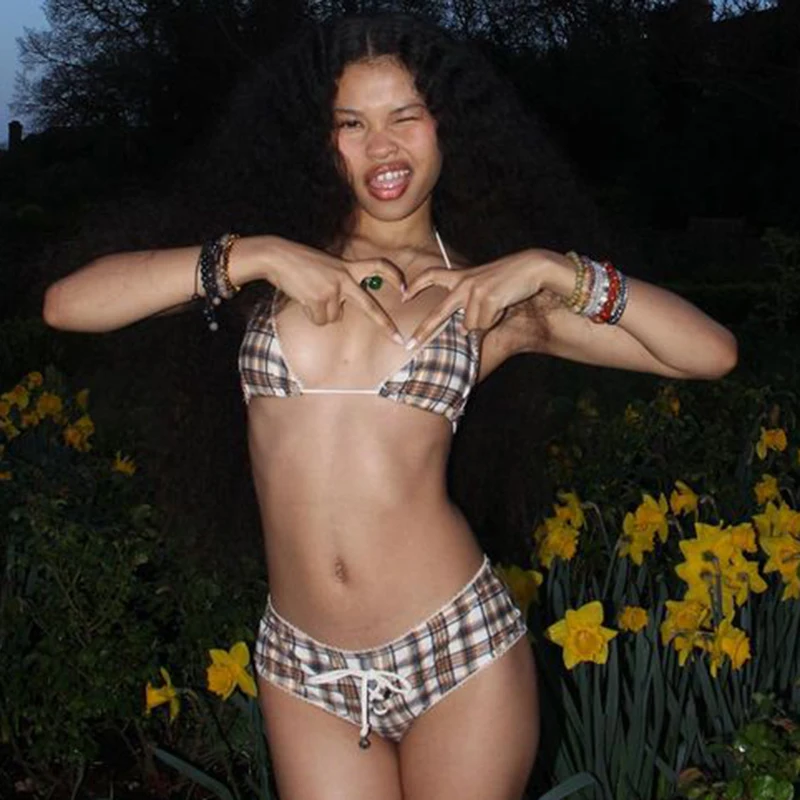 Комплект бикини BIIKPIIK в клетку