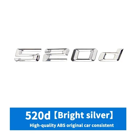 BMW 5 серии наклейка с буквами на багажник 520d 523d 525d 528d 530d 535d 538d 540d 545d эмблема логотипа для E39 E60 E61 F10 F11 G30 G31