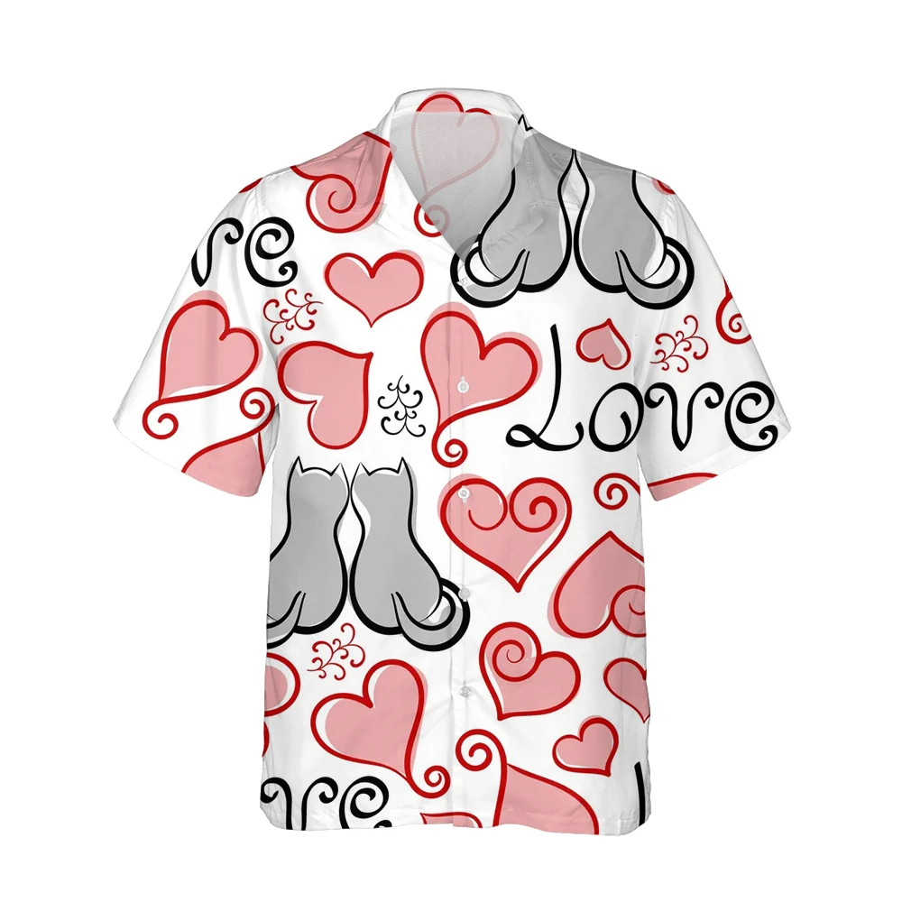 Jumeast 3d Abstract Irregular Hand-Painted Printed Hawaiian Shirt Men Short Sleeve Harajuku Street Shirts Casual Loose Tops 5XL