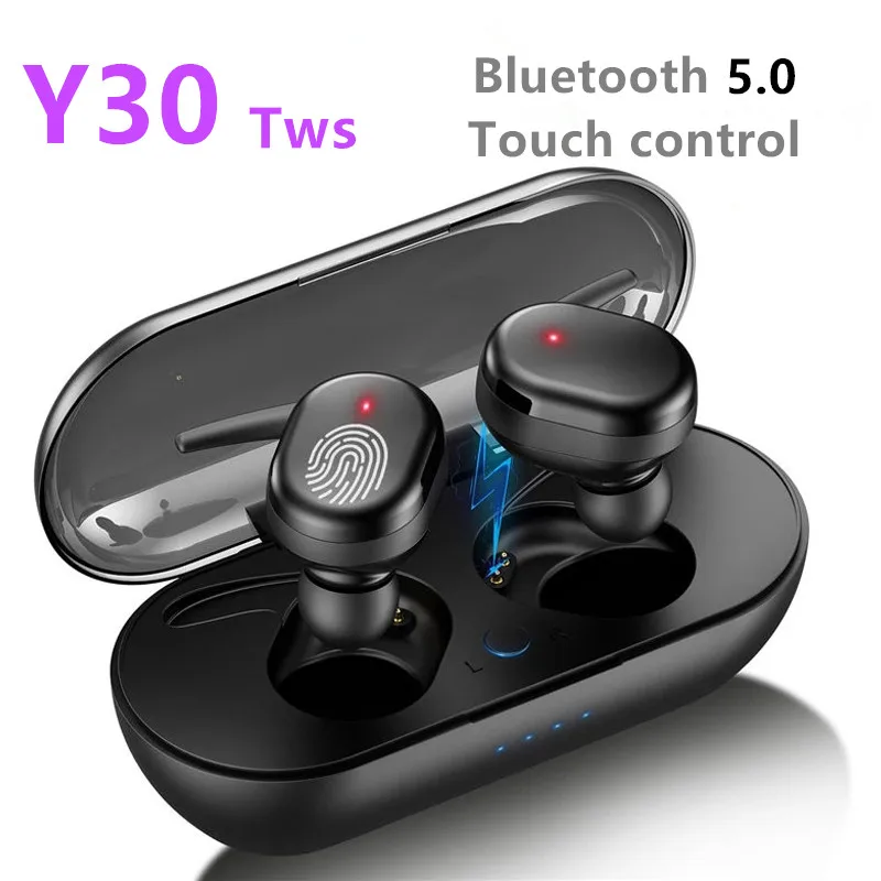 

Y30 TWS Bluetooth earbuds Earphones Wireless headphones Touch Control Sports Earbuds Microphone Music Headset PK Y50 A6 E6 E7 I7