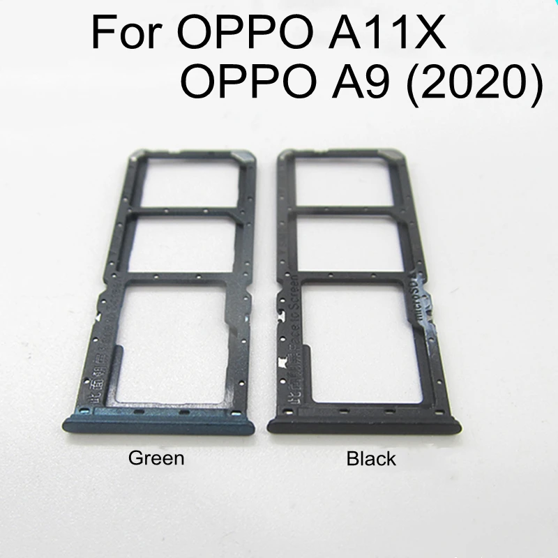 

1pcs Sim Card Tray Holder For OPPO A11X Sim Micro Reader Card Slot Adapters For OPPO A9 2020 Card Socket Repair Parts