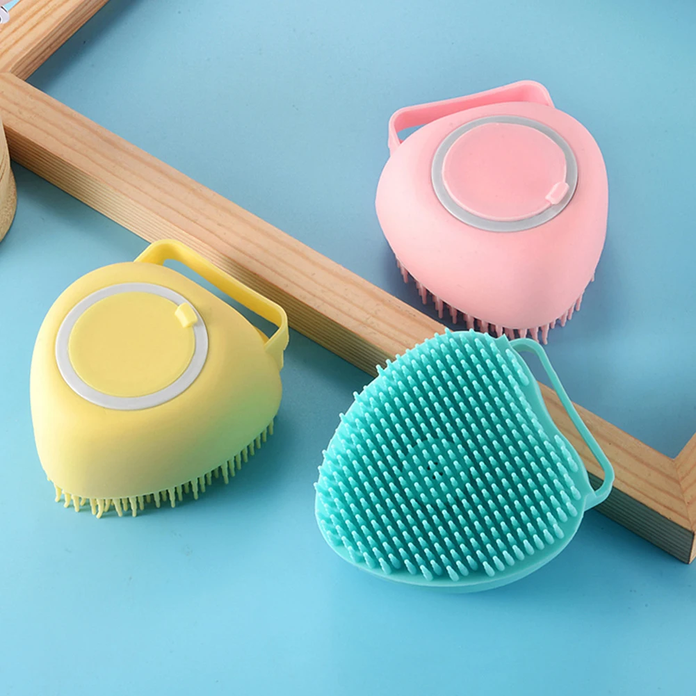 Щетка для ванной и собаки массажные перчатки Мягкая безопасная силиконовая Расческа с футляром для шампуня аксессуары для домашних животн...