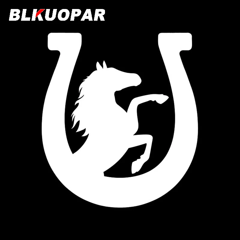 

BLKUOPAR Конская грива Подкова силуэт животных автомобильные наклейки индивидуальные наклейка на окна багажник фургон лэптоп защита двери автомобиля