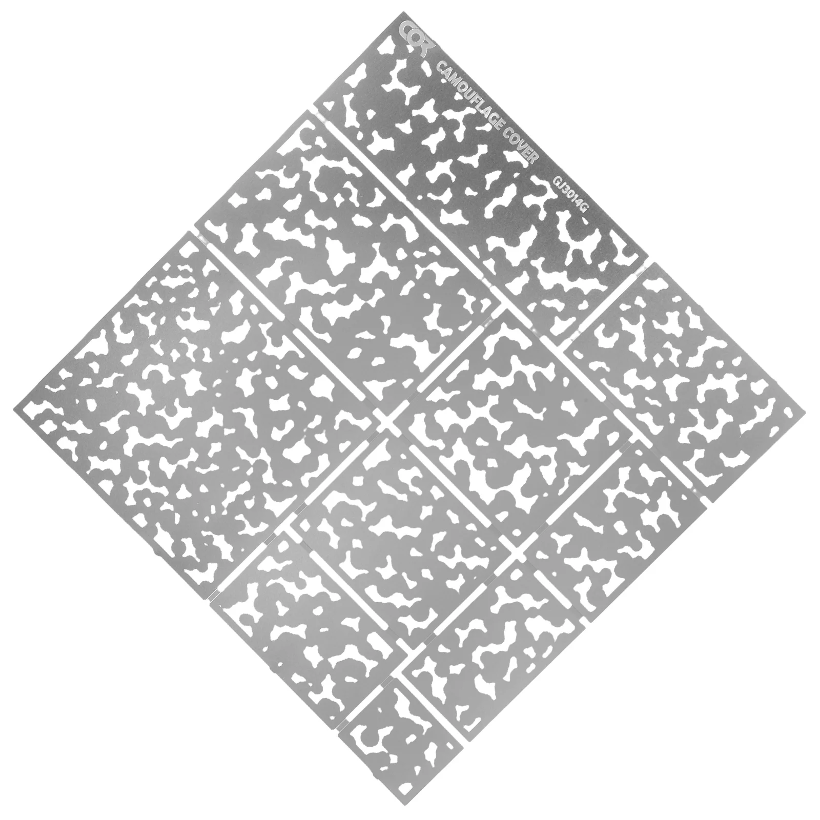 Полая камуфляжная распылительная доска набор цветных трафаретов из нержавеющей