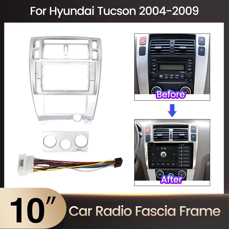 Рамка для автомобильного DVD-плеера 2Din Hyundai Tucson 2006-2013 адаптер приборной панели