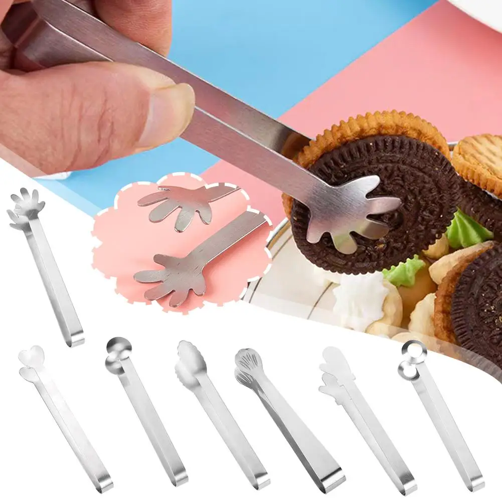 

Food Tongs Meat Salad Bread Serving Stainless Steel Tongs For Barbecue Kitchen Non-Slip BBQ Clip Cooking Tools Accessories N6S1