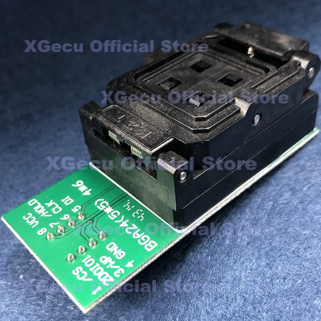 BGA24/TFBGA24 к разъему/адаптеру для чипов BGA SPI с шириной корпуса 8x6 мм таких как