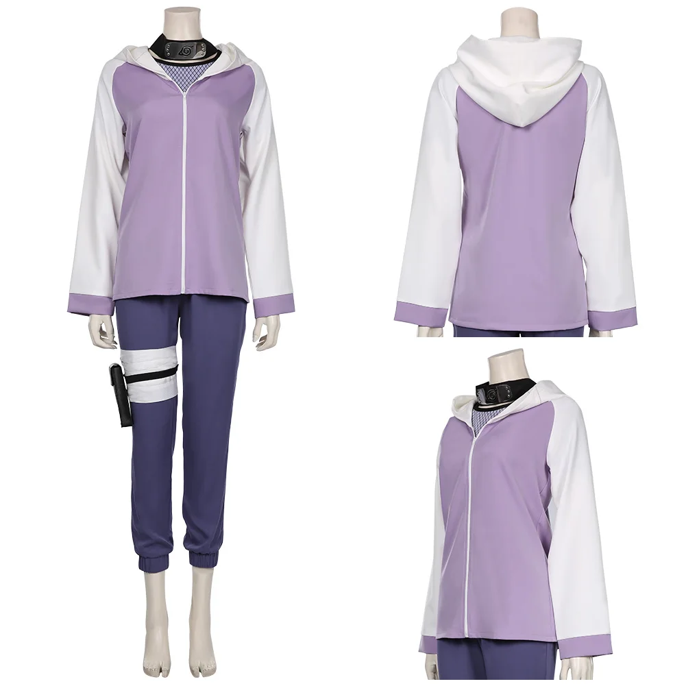

Hinata Hyuuga Cosplay Costume Jacket Pants Outffits Halloween Carnival Suit