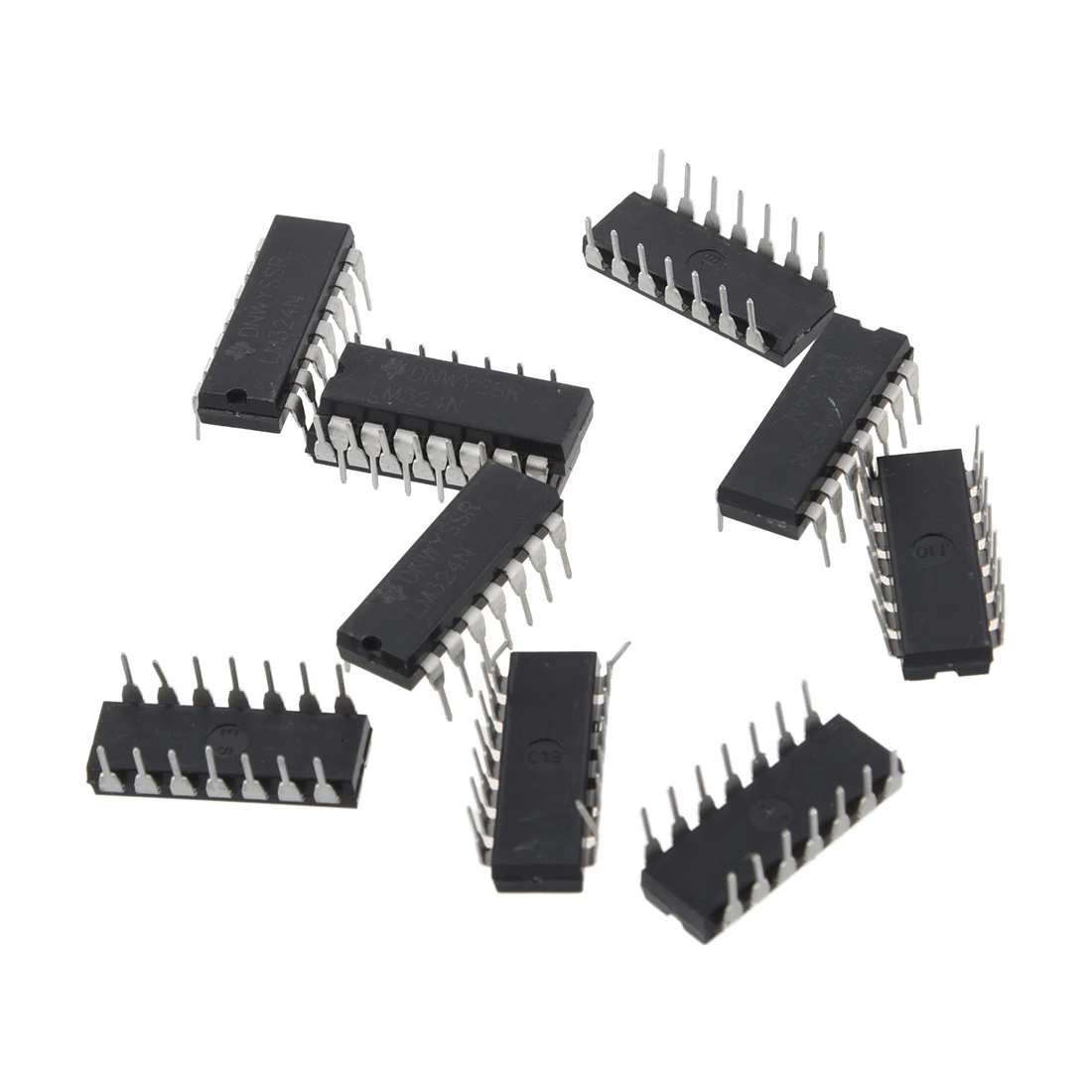 

10 x LM324N маломощный четырехъядерный операционный усилитель DIP-14.