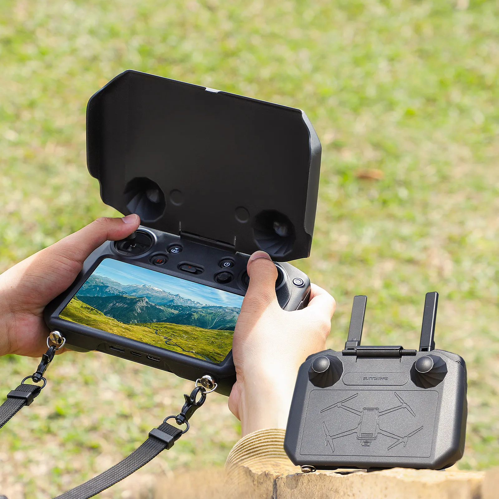 Защитный чехол для экрана DJI RC Pro, солнцезащитный козырек с дистанционным управлением, солнцезащитный козырек, защитный чехол для DJI RC Pro, аксессуары