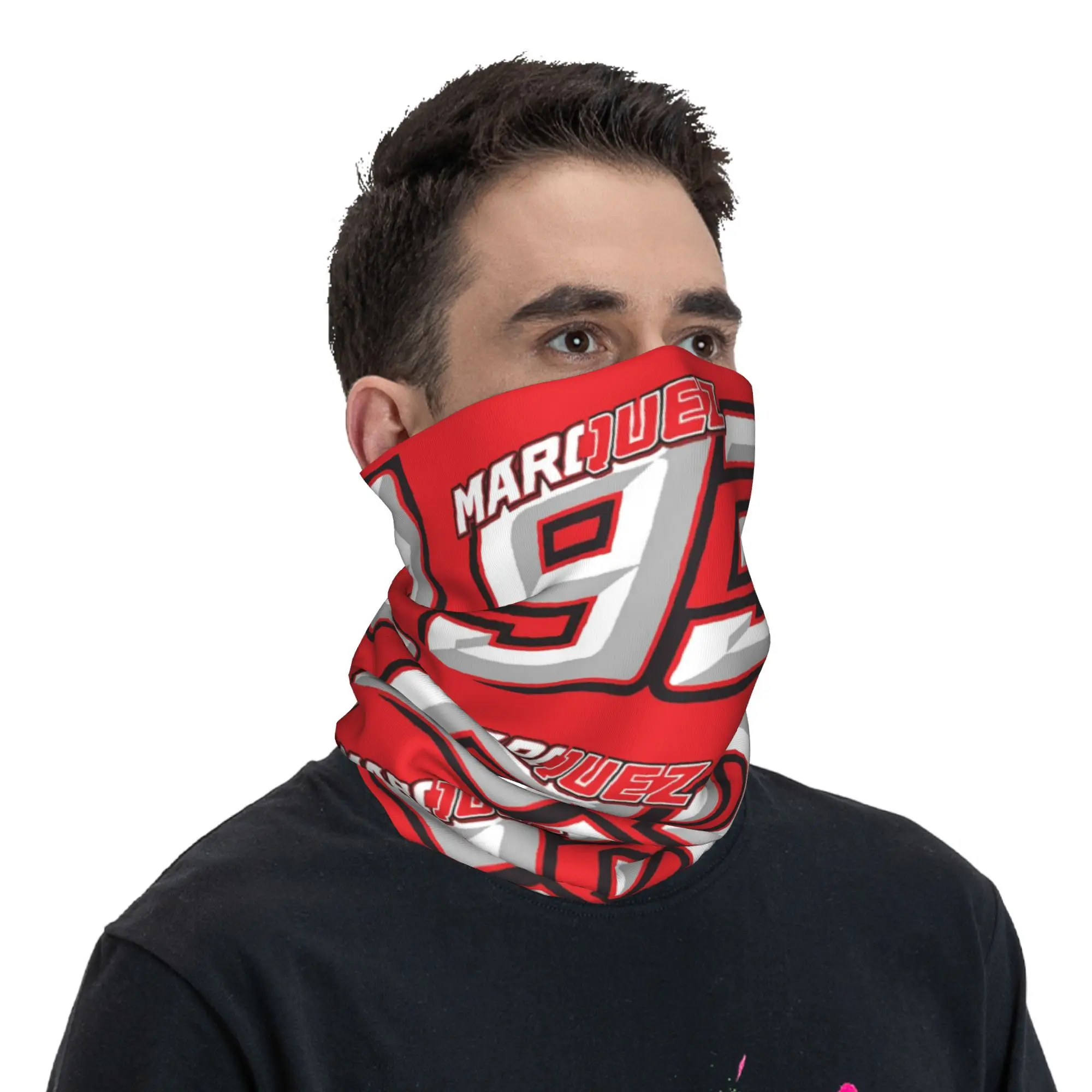 Бандана с логотипом Marquezs Motors 93 утеплитель для шеи мужчин и женщин зимний лыжный