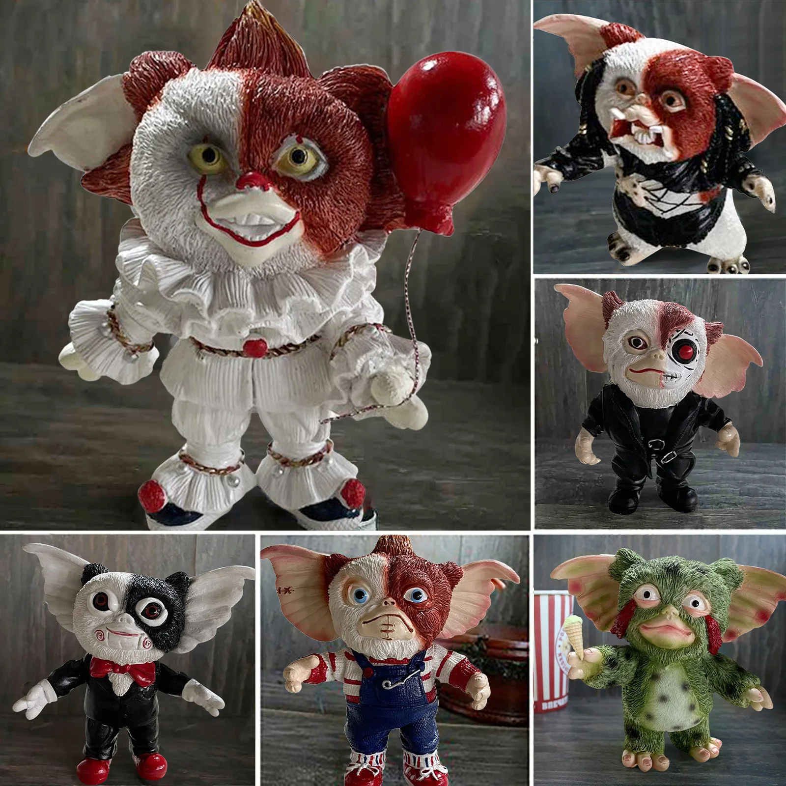 

Теперь перекрестная граница, новая кукла Mogwai Gizmo Monster, орнамент, домашний декор, полимерные поделки, живая металлическая фигурка, украшение для стола
