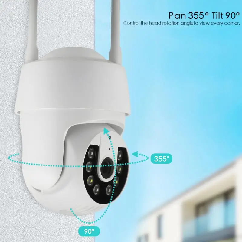 

2MP HD 2.4G WiFi IP Camera AI Human Track Camera Outdoor Waterproof IR Night Vision Motion Video Surveillance Security Monitor
