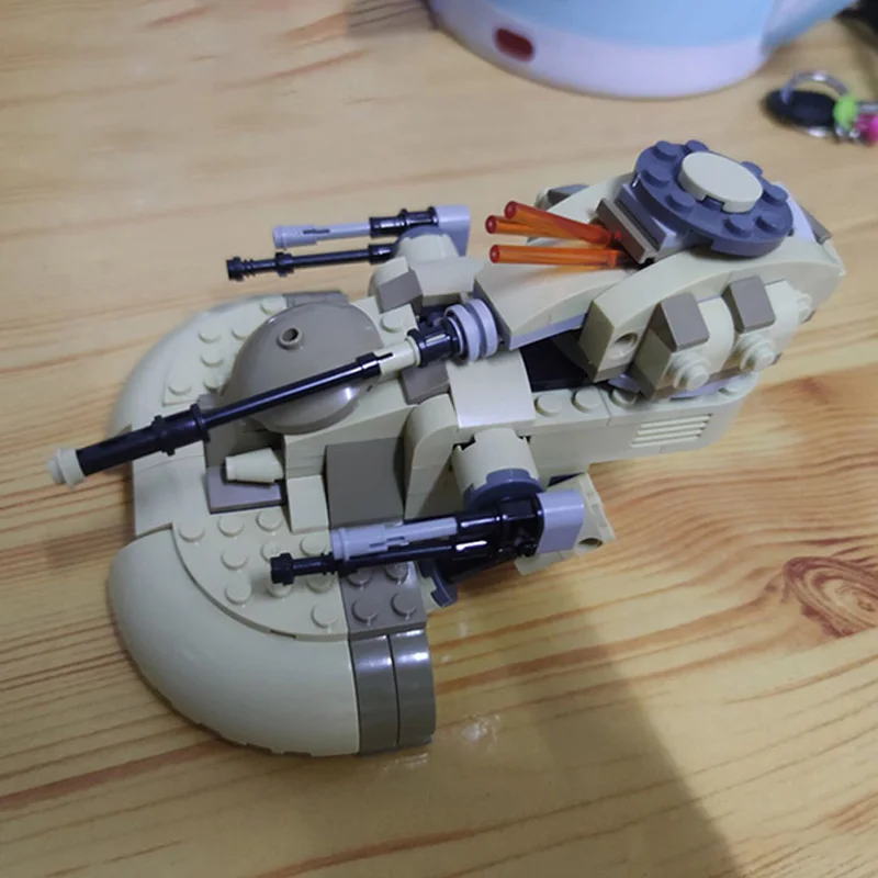 Конструктор MOC-бронированный штурмовой танк-модель самолета с баночкой Бинкс