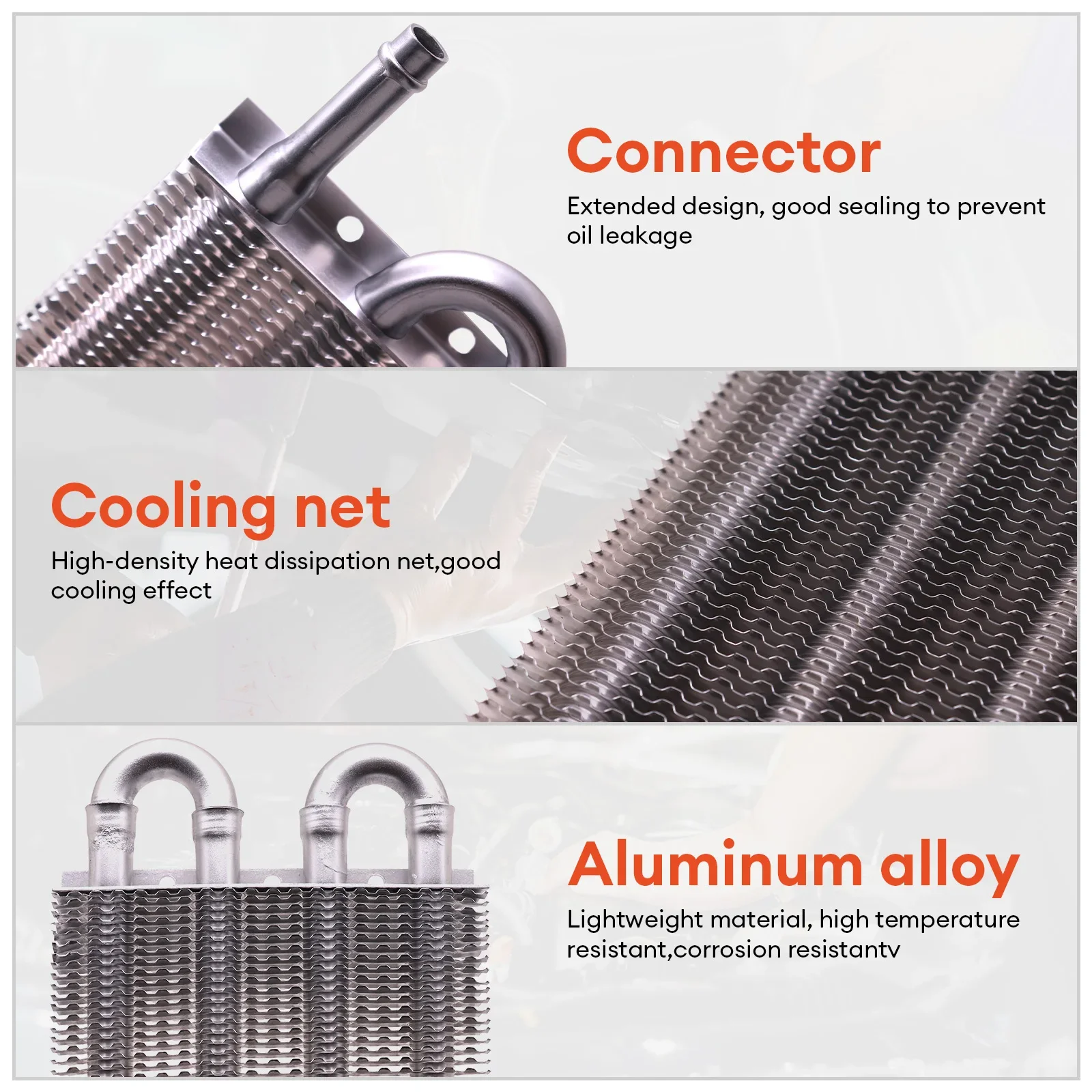 TRANSPEED PRO 4-рядный универсальный масляный радиатор коробки передач алюминиевый