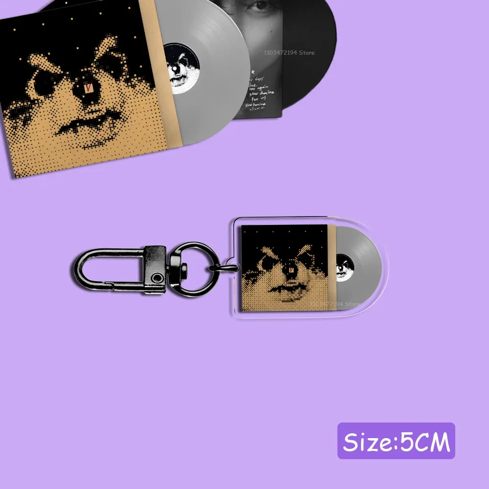 Акриловый мини-брелок с виниловой пластиной Kpop альбом GOLDEN MUSE LAYOVER FACES INGIDO брелок