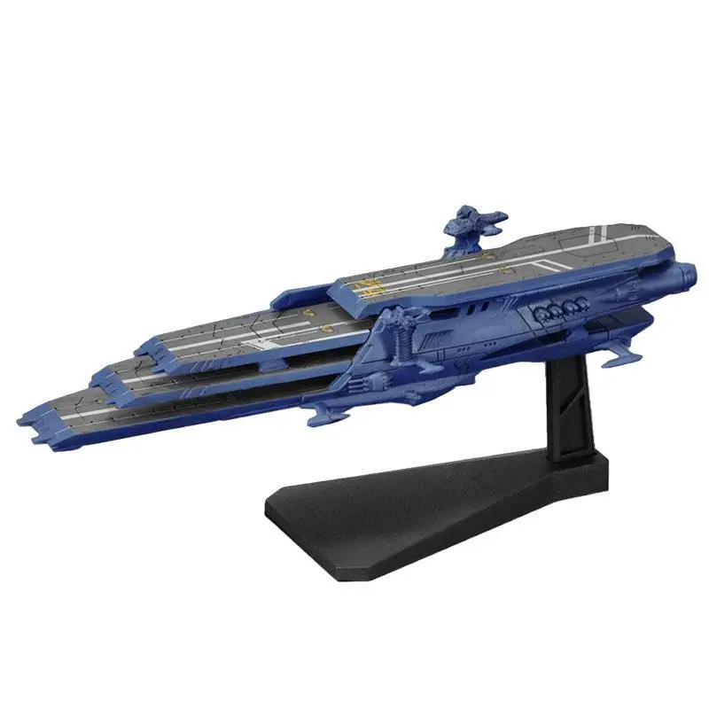 Фото Оригинальный конструктор Bandai Space Battleship Yamato 2199: Коллекционная модель многоуровневого авианосца Shuderg, настольное украшение, игрушка №4