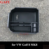 car armrest storage box for volkswagen vw golf 8 mk8 2021 2022 center console compartment glove tray organiser case