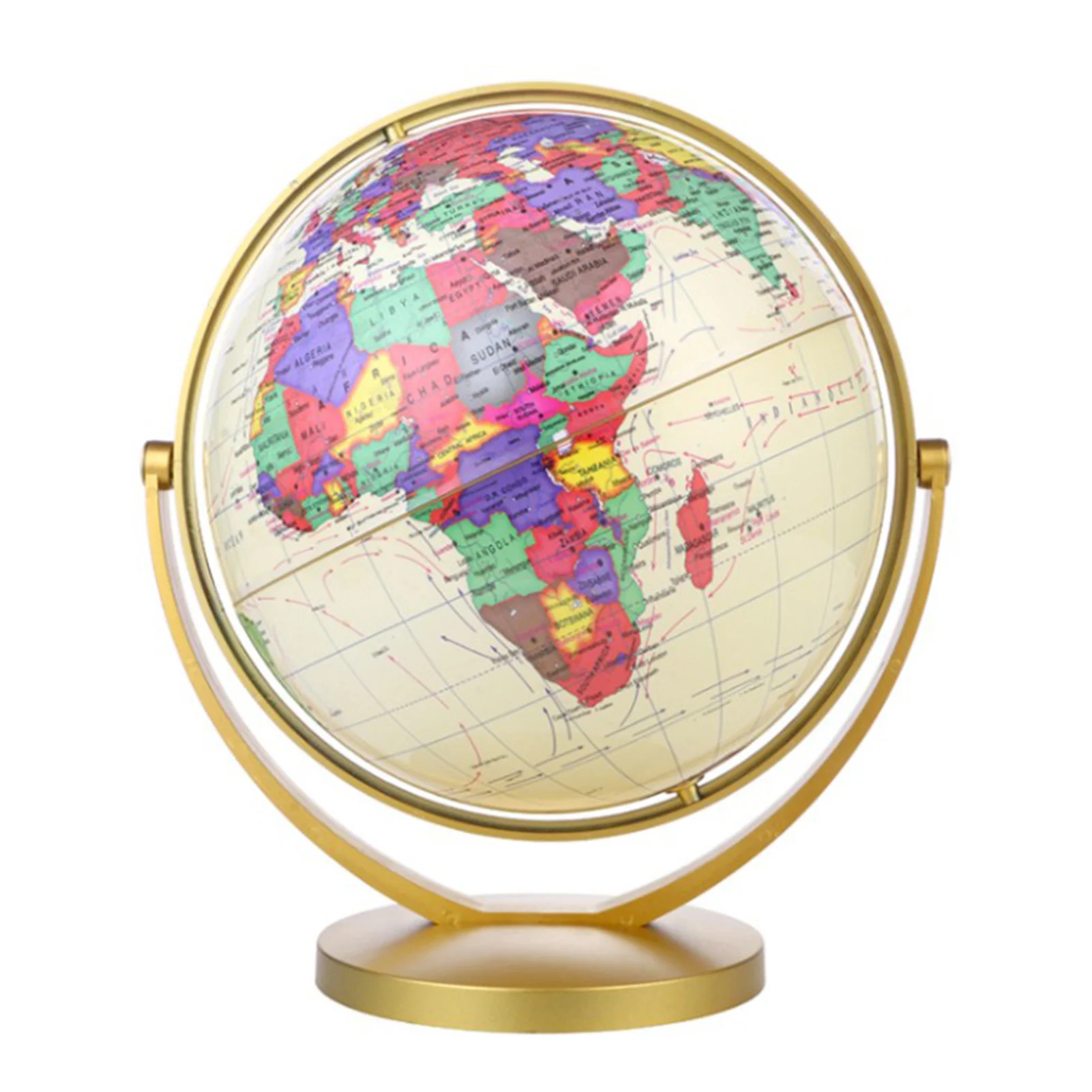 

Modern For Kids Adults Home Decor Stable Office Educational Learning 720 Degree Rotation World Globe School Gift Ornament