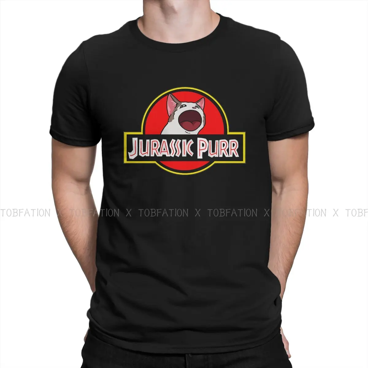 

Jurassic Park Dinosaurs Film Creative TShirt for Men Purr Basic T Shirt Hip Hop Gift Clothes OutdoorWear