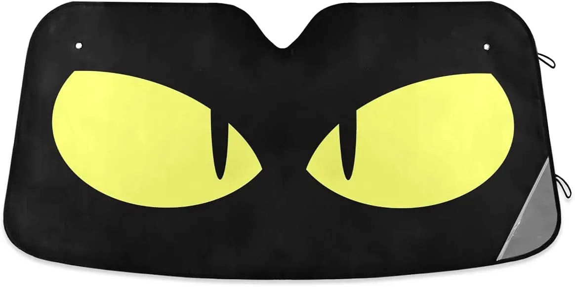 

Scary Cat Eyes Car Windshield Sun Shades Sunshade Window Visor Cover Reflective UV Rays Protector Keep Your Vehiclefor Car Truck