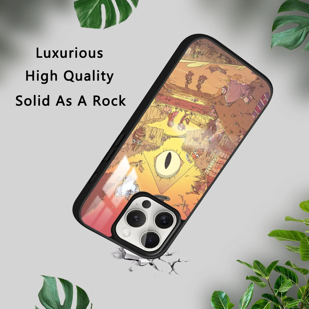 G-Gravity Falls Cartoon Phone Case For IPhone 16 15 14 13 12 11 Pro Xs Max Mini Plus Celulares Hard Funda