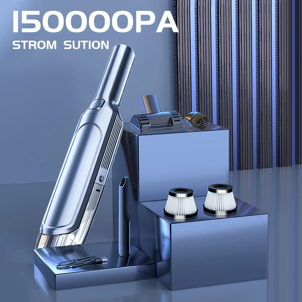 

Беспроводной автомобильный Мощный Робот-Пылесос высокого давления, 150000 па, 120 Вт