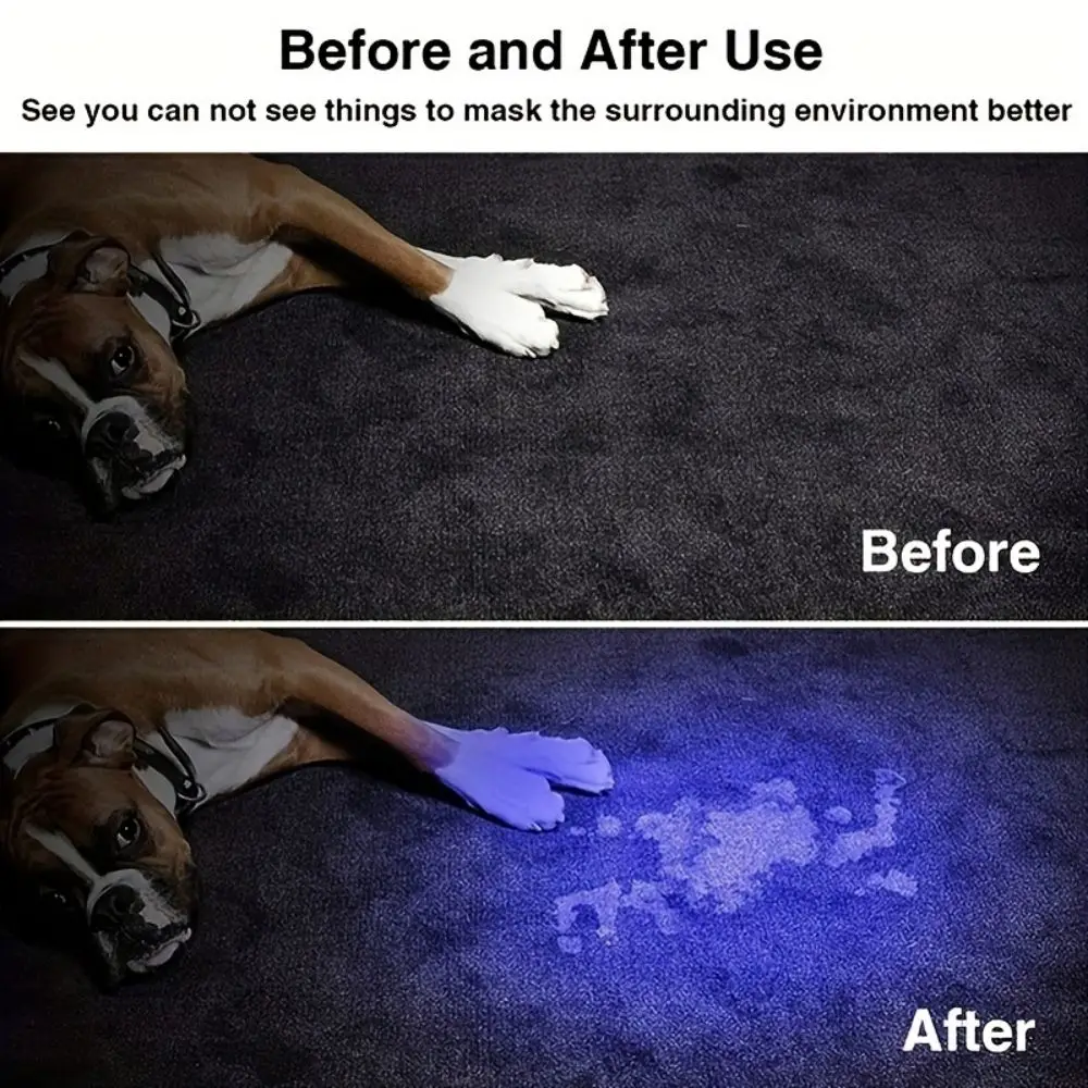 Портативный фонарик с УФ-лампой 395 нм