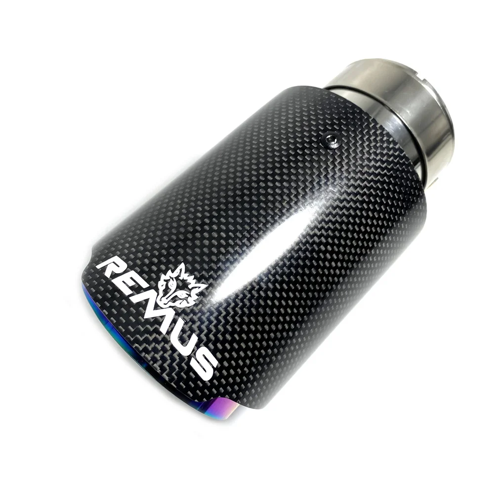 

1 шт., фиолетовые аксессуары для снятия автомобилей, наконечник выхлопной системы, наконечники глушителя, глянцевая насадка из углеродного волокна для выхлопной системы для всех автомобилей