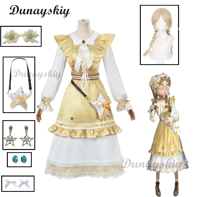 Игра Identity V Косплей Anne Lester Игрушка Торговый Желтое Платье Принцессы Униформа