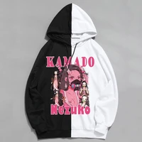 demon slayer anime harajuku hoodies women kamado nezuko hoodies aesthetic clothes kimetsu no yaiba mugen train sweatshirt male