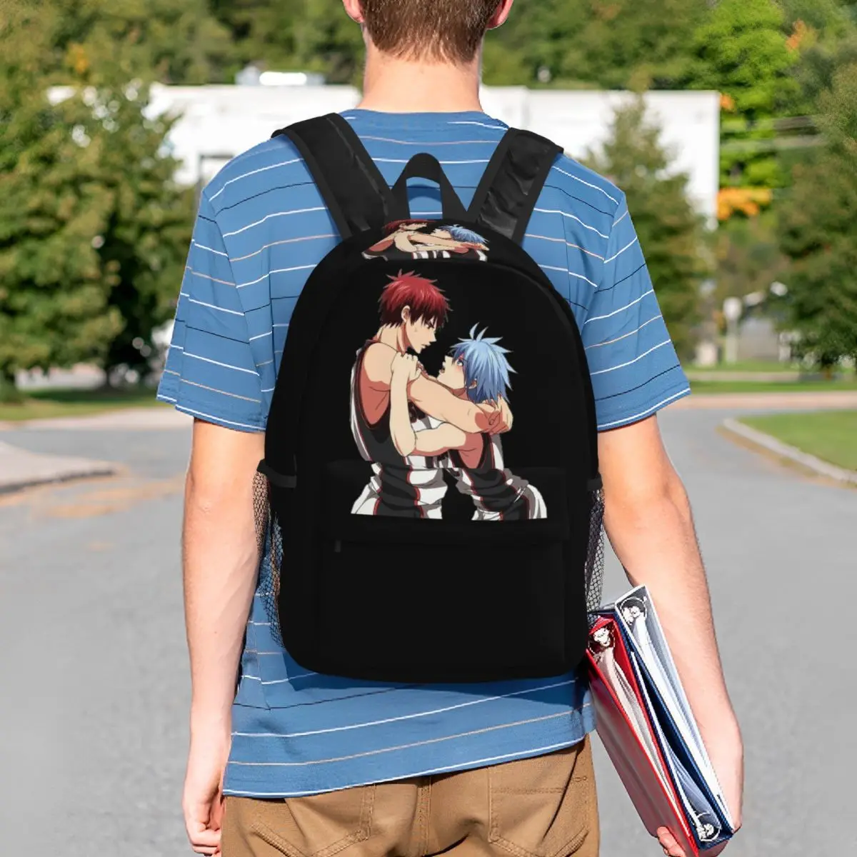 Фото Рюкзак Harajuku Basketball Kuroko No Basket Basuke Kaijo, школьный рюкзак для студентов, сумка для ноутбука, наплечная сумка для мужчин и женщин. №5