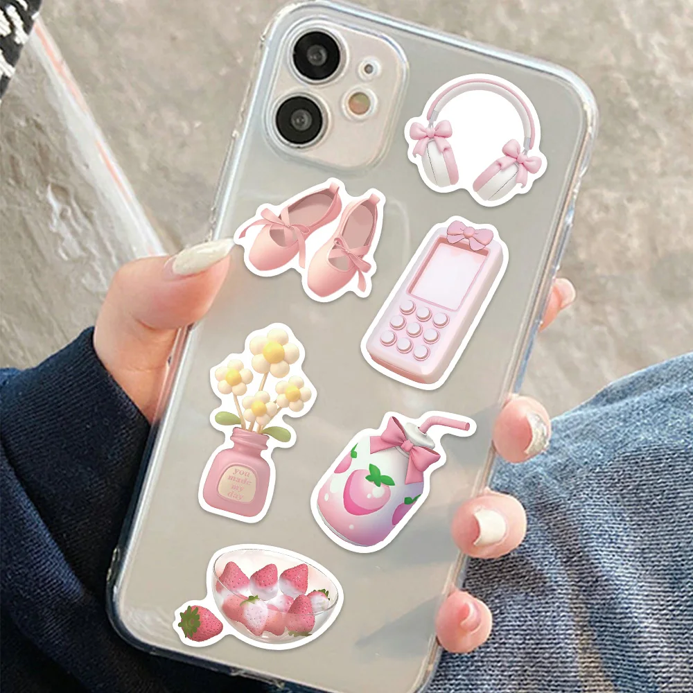 Наклейки в корейском стиле для телефона ноутбука чемодана 50 шт