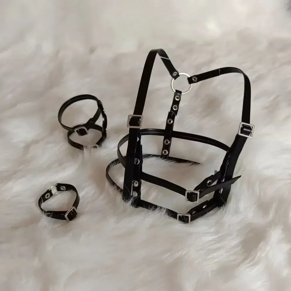 1/6 1/5 1/4 1/3 Аксессуары для кукол Bjd Кожаный ремешок Ремень Шейная цепочка Воротник