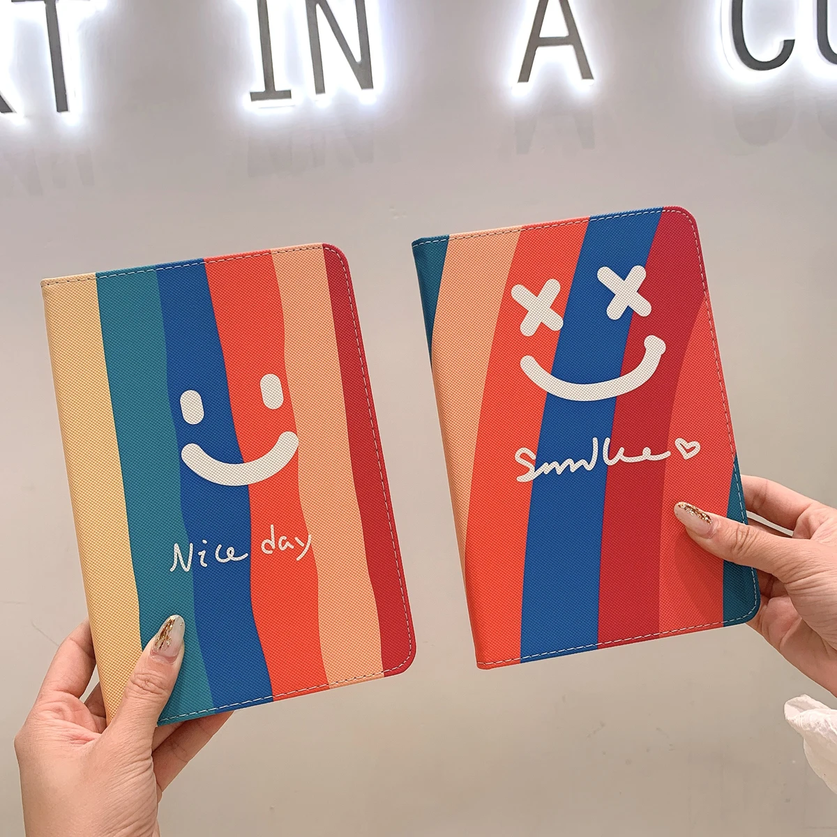 

Чехол Rainbow Smile для IPad 7-го 8-го поколения, 10,2 дюйма, Обложка для Ipad Pro 12,9 11 10,5 Air 4 3 2 1 Mini 5 2020 2018