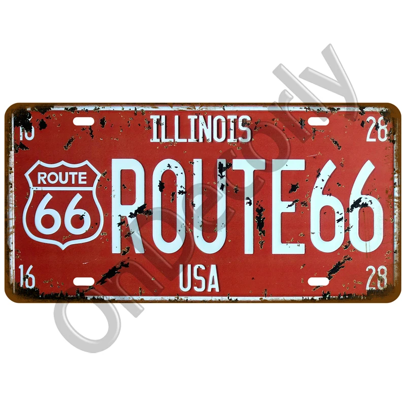 Металлический жестяной знак в винтажном стиле