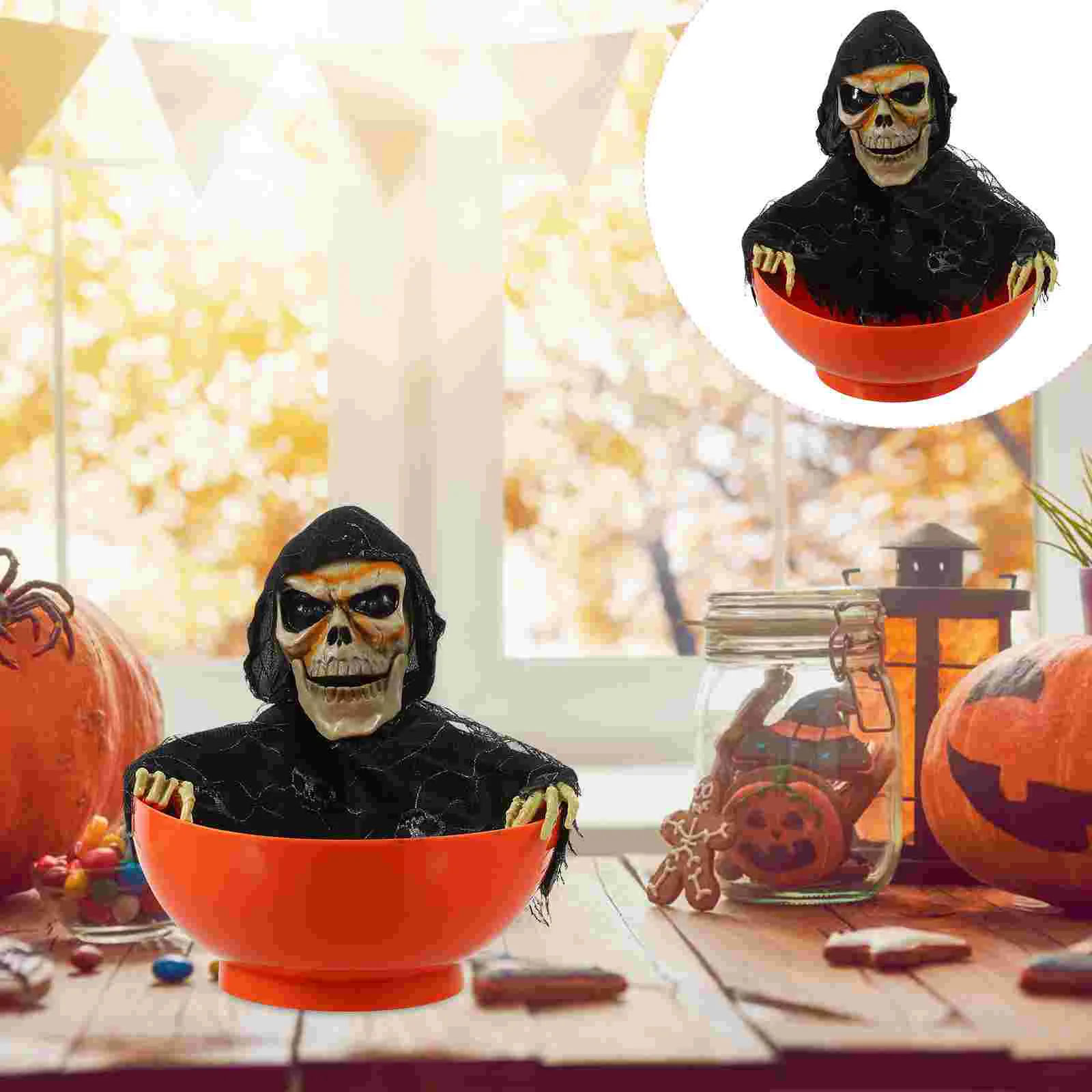 

Clothes Prop Serving Dish Fruit Pumpkin Shape Halloween Snack Candy Bowls Decorative