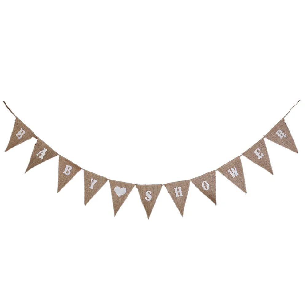 

LOVE HEART Garland Bunting Banner Rustic Christening Garland Decoration
