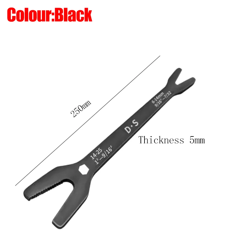 Универсальный самозатягивающийся ключ 6-25 мм, двусторонние открытые регулируемые ключи, универсальный портативный ремонтный гаечный ключ, ручные инструменты