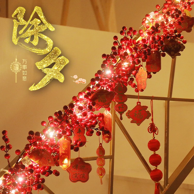 

Венок из манго, лоза, декоративный кулон на новый год 2023, 1,5 м, искусственная ротанговая гирлянда, декор для домашвечерние, новогодние украше...