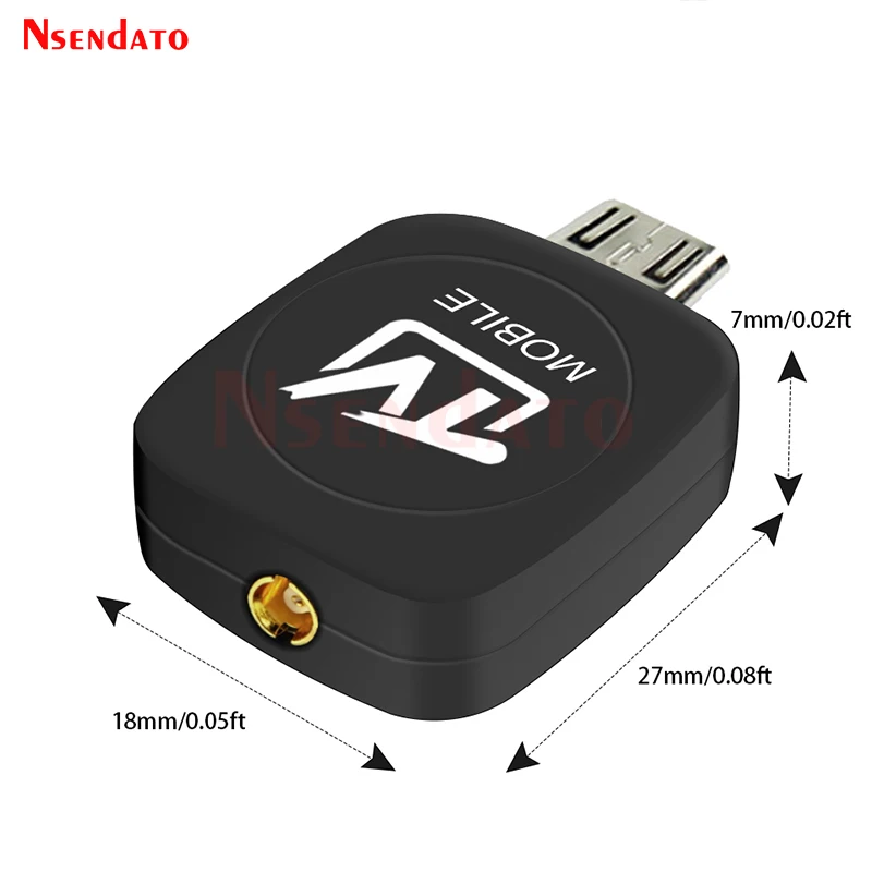 Мини микро USB DVB DVB-T цифровой мобильный ТВ тюнер приемник с антенной для Android