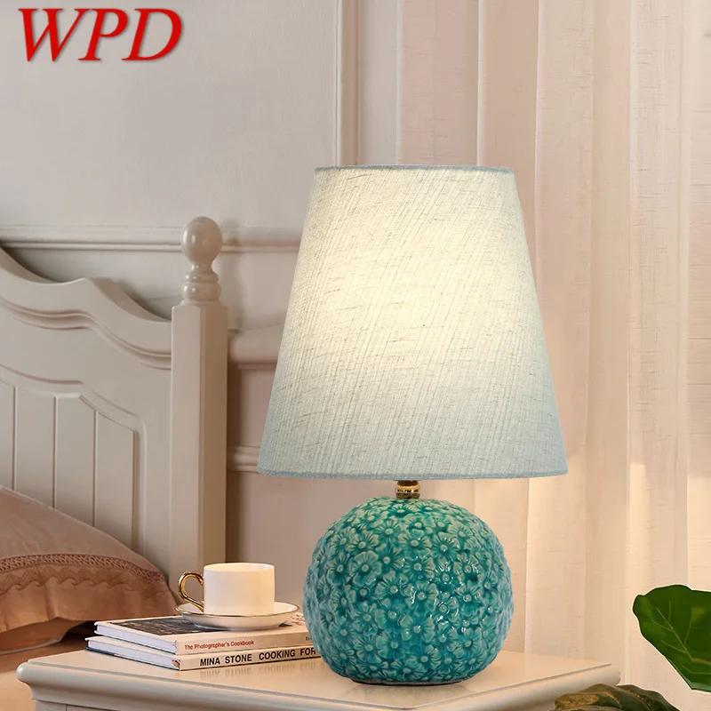 

WPD Contemporary Table Lamp LED Creative Ceramics Dimmer Desk Light For Home Living Room Bedroom Bedside Decor