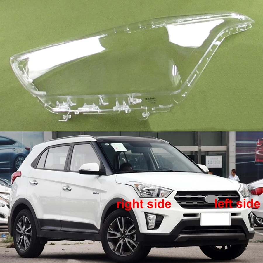 

Налобный фонарь для Hyundai IX25 2015 2016 2017, прозрачный налобный фонарь, корпус передней фары, замена оригинального абажура из оргстекла