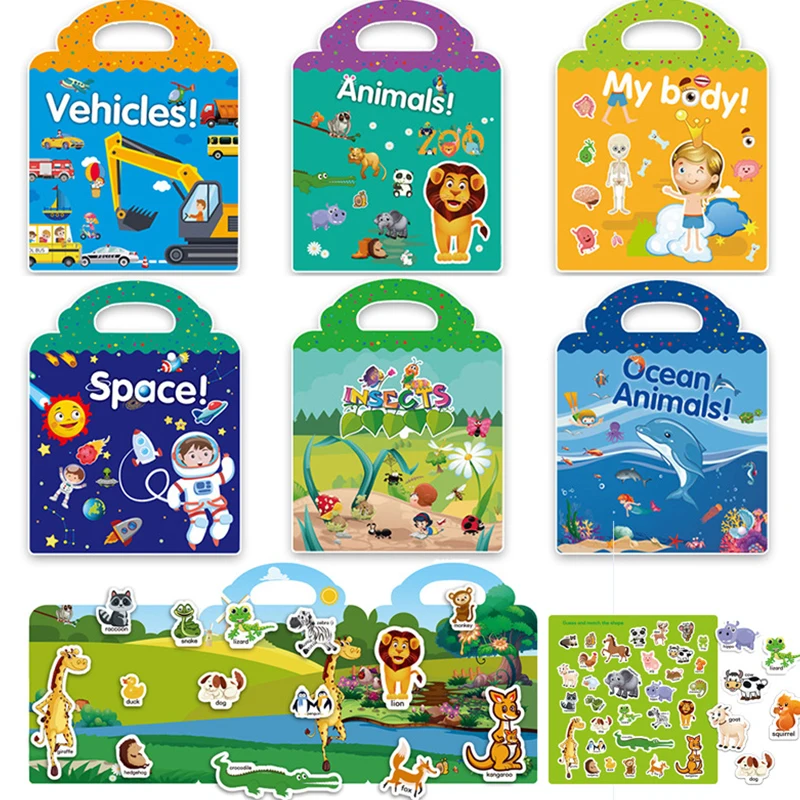 Toon Diy Puzzle Educational Cognition Learning Toys For Chil
