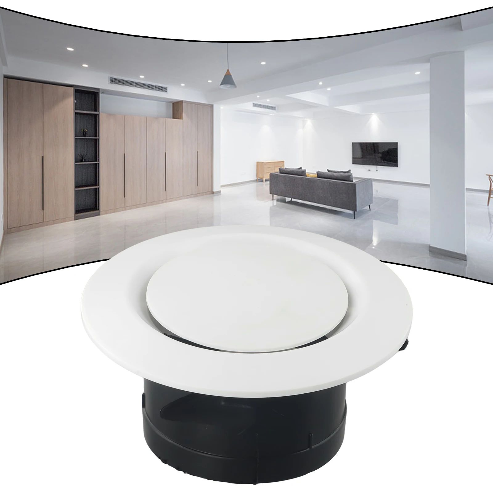 Naścienny wentylator sufitowy VIBRATITE Tworzywo ABS 75/100/125 mm Wentylacja powietrza Wodoodporna osłona do ogrzewania i ch...